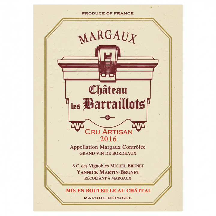 Château les Barraillots 2016