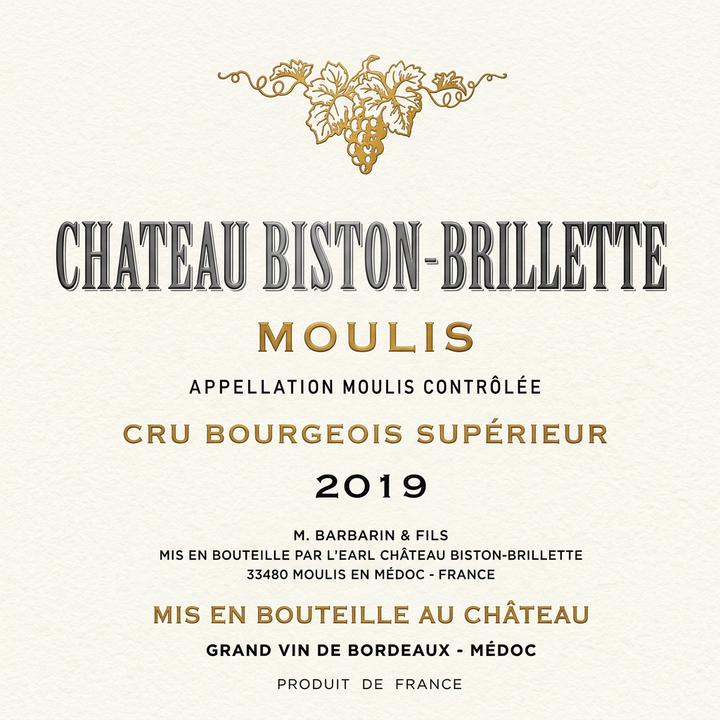 Château Biston-Brillette 2019